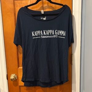 Kappa Kappa Gamma Navy Women's Short Sleeve Tee